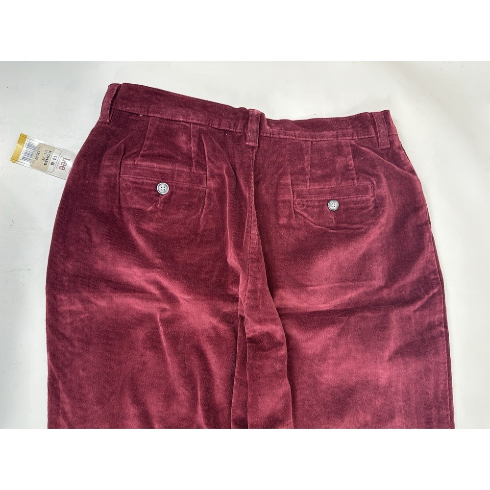 Lee Corduroy Pants Women's Rosewood Size 14 M Vintage NWT Y2K Straight - Picture 5 of 6